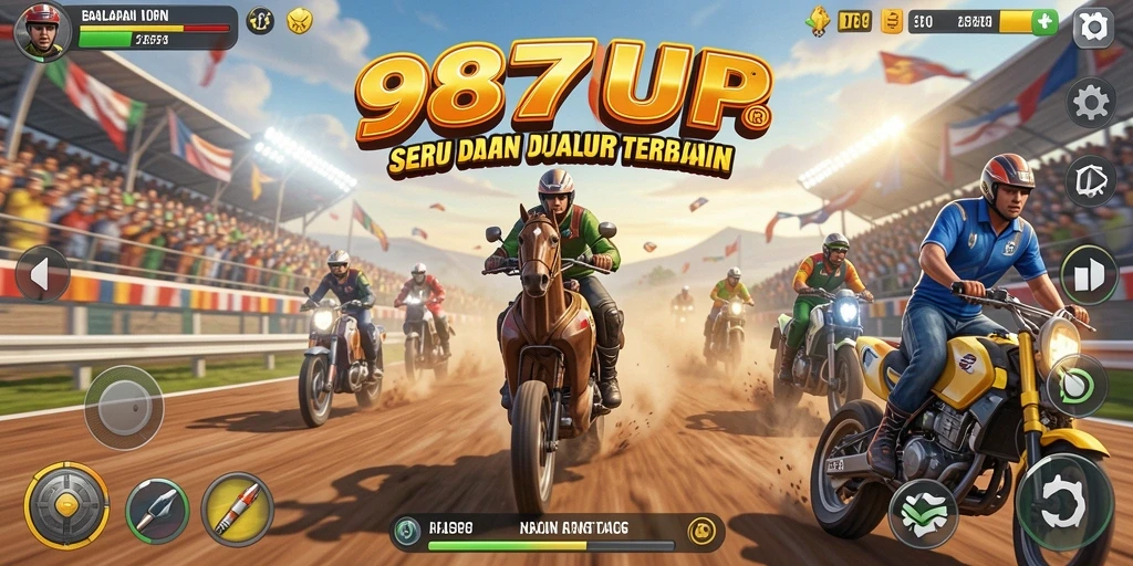 Gameplay mendebarkan dalam balapan intens