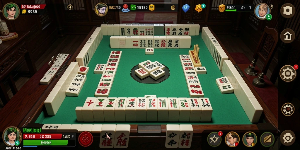 Tampilan gameplay Mahjong yang menantang dan menarik di 9939.