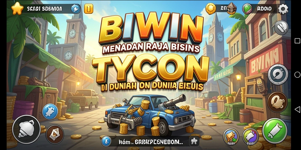 Tampilan menarik dari gameplay BIWIN dengan elemen Tycoon yang menyenangkan.