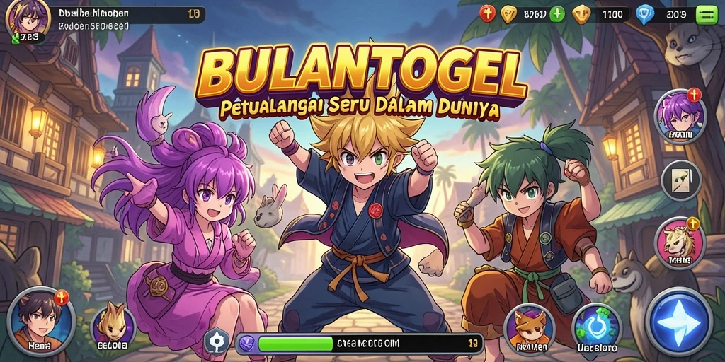 Gameplay seru BULANTOGEL dengan karakter anime yang menawan.