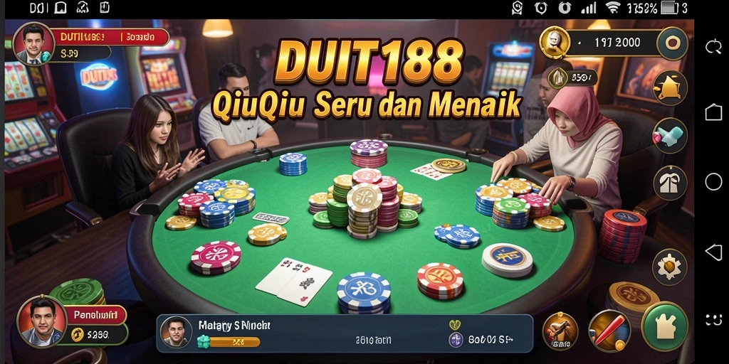 Tampilan gameplay QiuQiu yang seru dan mendebarkan.