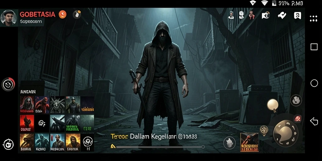 Gameplay menegangkan dalam GOBETASIA dengan elemen Horror yang mendalam.