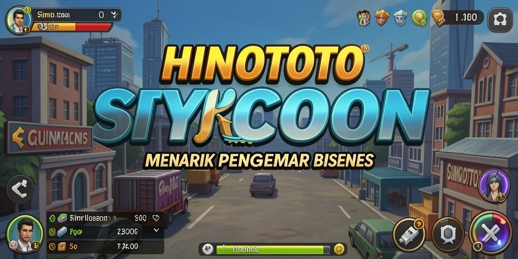 Tampilan gameplay HINOTOTO yang menarik dalam simulasi Tycoon.