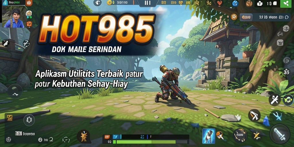 Screenshot aplikasi HOT985 yang menunjukkan antarmuka utilitas yang ramah pengguna.