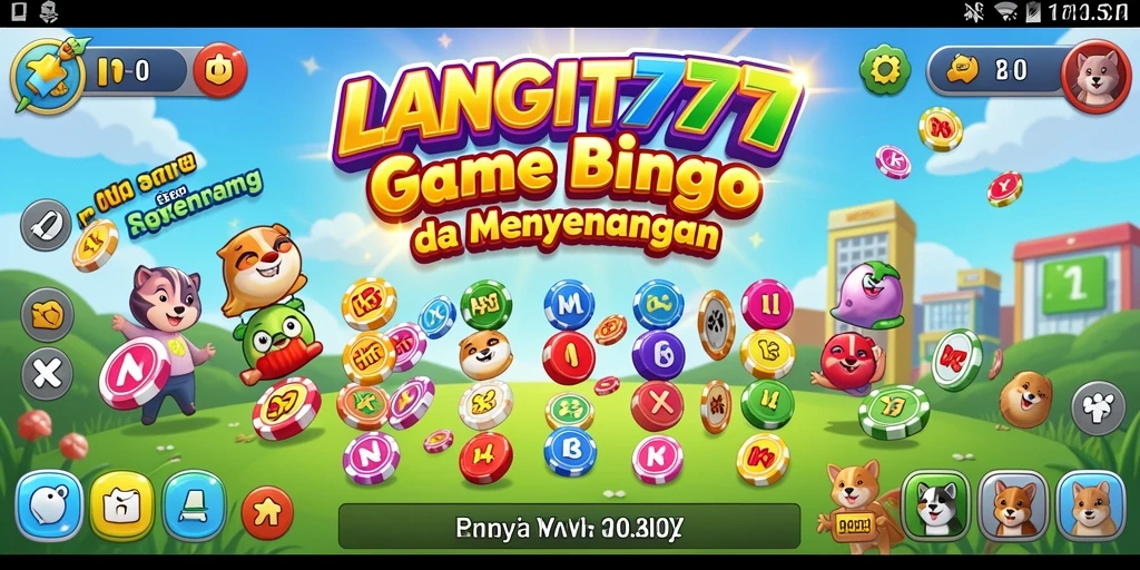 Tampilan gameplay Bingo LANGIT777 yang seru dan interaktif.