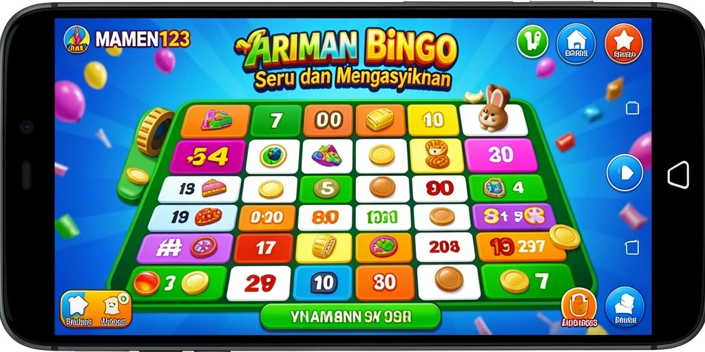 Tampilan gameplay seru di MAMEN123 dengan berbagai variasi Bingo.