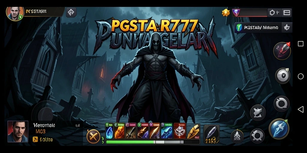 Gameplay PGSTAR777 menampilkan aksi mendebarkan di lingkungan menyeramkan.