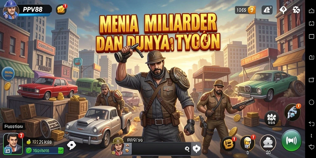 Tampilan gameplay PPV88 yang mendebarkan dan penuh strategi Tycoon.