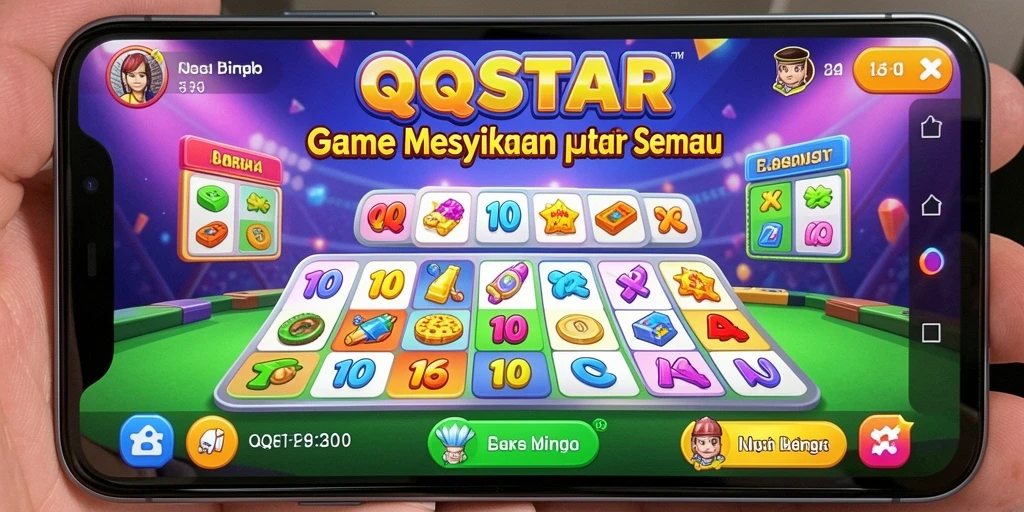 Tampilan menarik dari gameplay Bingo QQSTAR yang seru.