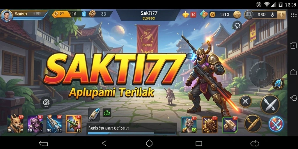 Screenshot menunjukkan antarmuka SAKTI77 yang intuitif dan fitur-fitur andalan aplikasi Utility.