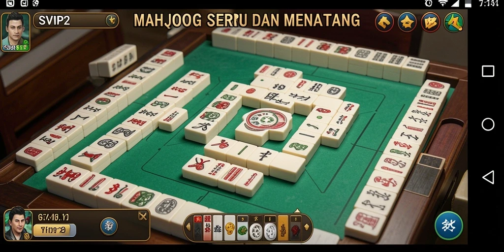 Tampilan menarik dari gameplay Mahjong SVIP2 yang penuh strategi.