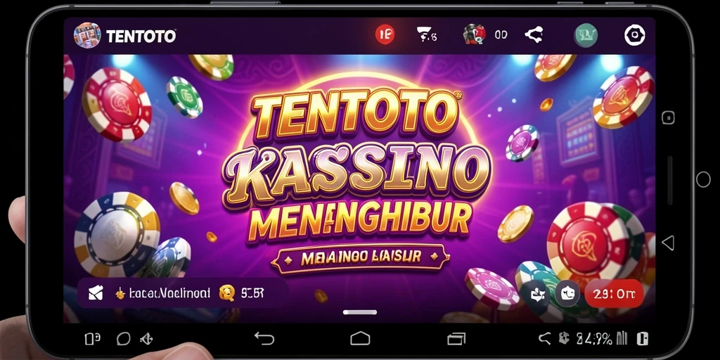 Screenshot TENTOTO menampilkan permainan kasino yang menegangkan dan interaktif.