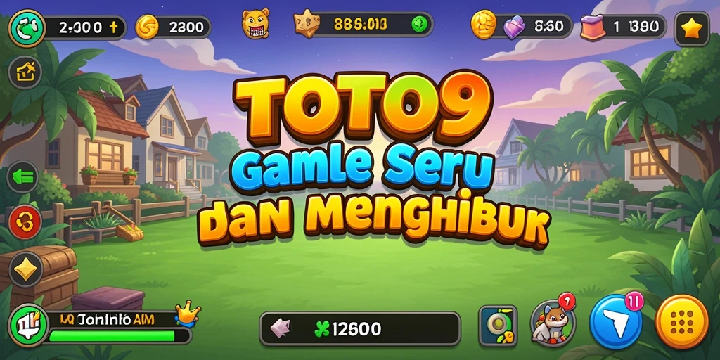 Screenshot gameplay TOTO9 menampilkan aksi seru dan interaksi dalam permainan.